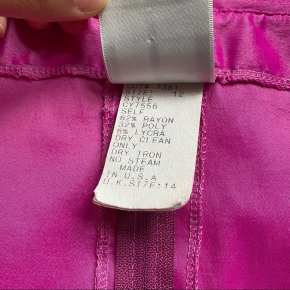 Tadashi Shoji Pink Open Collar Long Sleeve Blouse - Picture 3 of 6